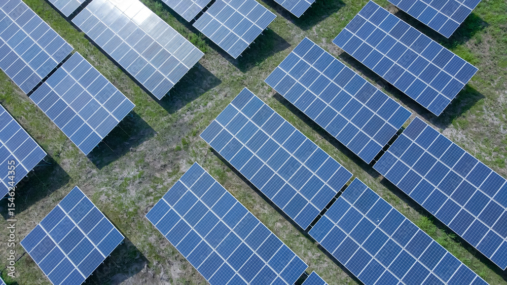 太陽光発電所の俯瞰図
